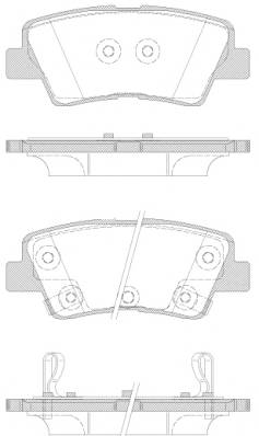 ROADHOUSE 21362.42 Комплект гальмівних колодок,