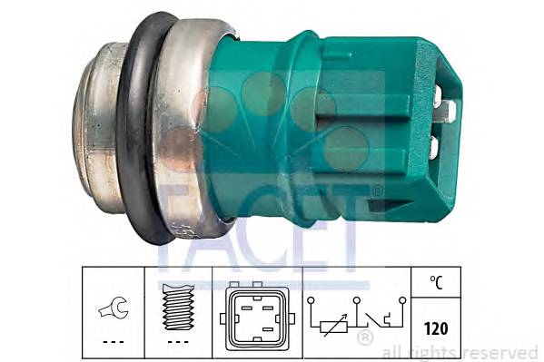 FACET 7.3550 Датчик, температура охлаждающей