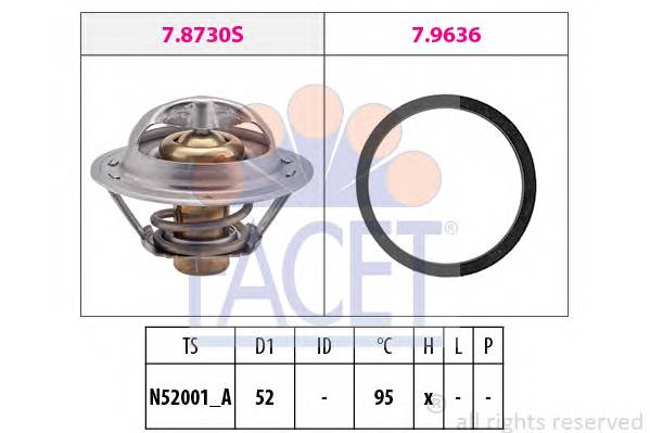 FACET 7.8730 Термостат, охолоджуюча рідина