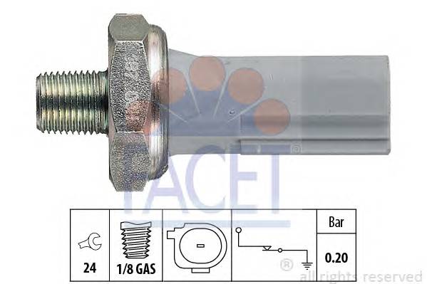 FACET 7.0187 Датчик давления масла