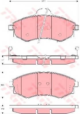 TRW GDB3256 Комплект тормозных колодок,