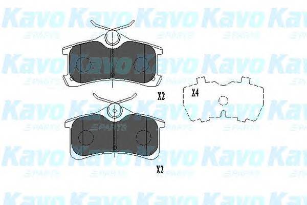 KAVO PARTS KBP-9017 Комплект гальмівних колодок,