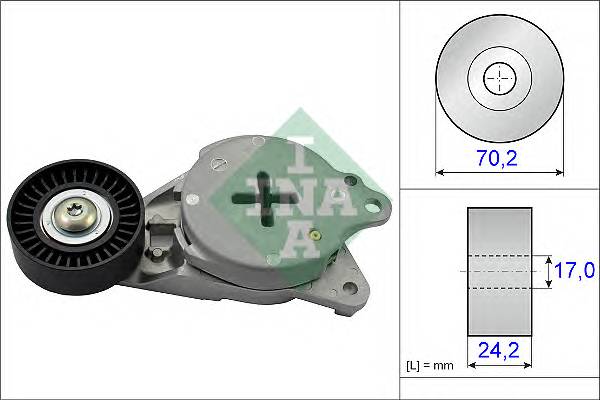 INA 534 0408 10 Натяжная планка, поликлиновой