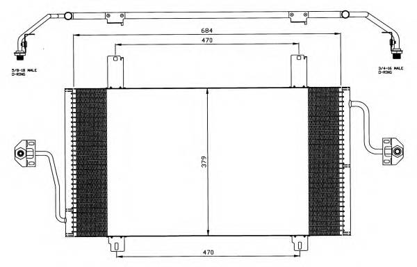 NRF 35483 Конденсатор, кондиционер