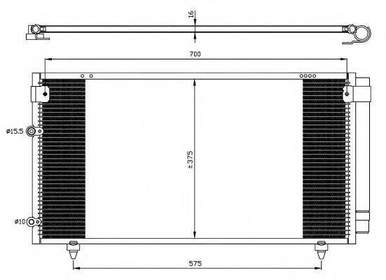 NRF 35518 Конденсатор, кондиционер