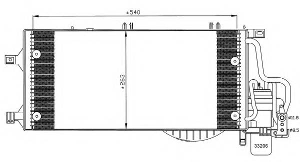 NRF 35531 Конденсатор, кондиционер