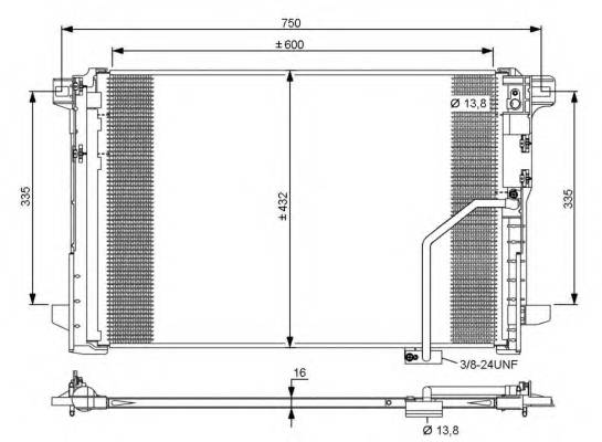 NRF 35793 Конденсатор, кондиционер