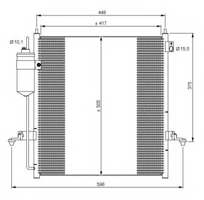 NRF 35871 Конденсатор, кондиционер