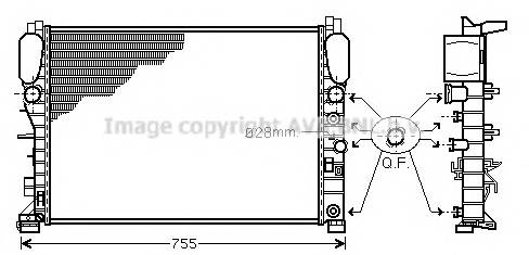 AVA QUALITY COOLING MSA2341 Радиатор, охлаждение двигателя