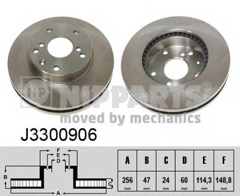 NIPPARTS J3300906 Тормозной диск