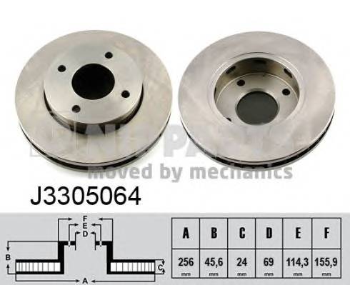 NIPPARTS J3305064 Тормозной диск