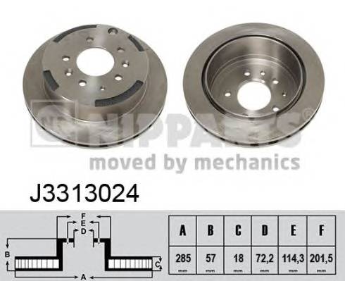 NIPPARTS J3313024 Тормозной диск