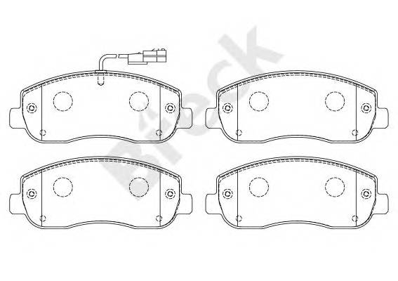 BRECK 251470070310 Дисковые тормозные колодки,