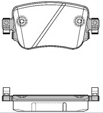 WOKING P14493.08 Комплект тормозных колодок,