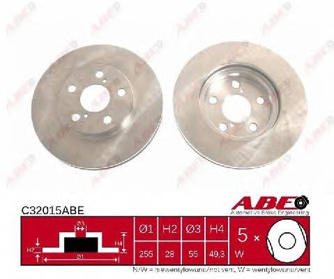 ABE C32015ABE Тормозной диск