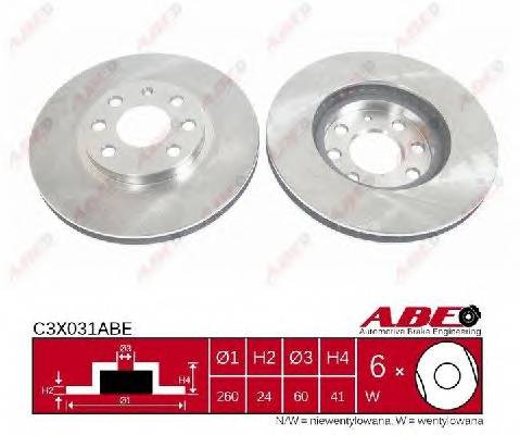 ABE C3X031ABE Тормозной диск