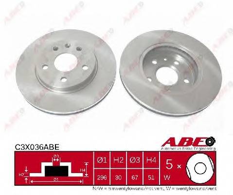 ABE C3X036ABE Гальмівний диск