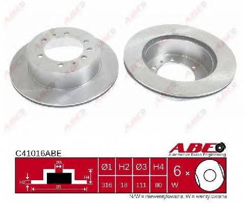 ABE C41016ABE Гальмівний диск