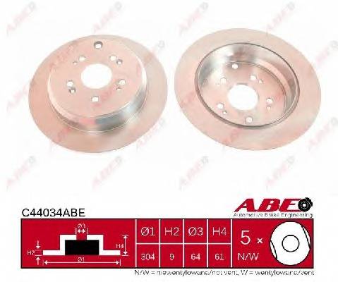 ABE C44034ABE Гальмівний диск