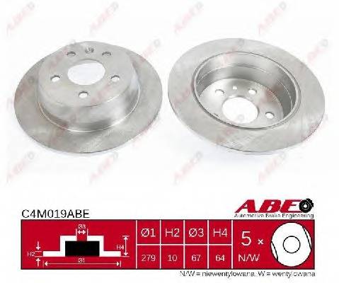 ABE C4M019ABE Гальмівний диск