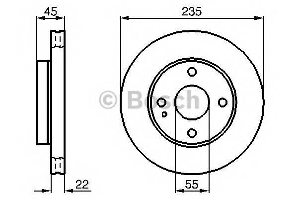 BOSCH 0 986 478 219 Гальмівний диск