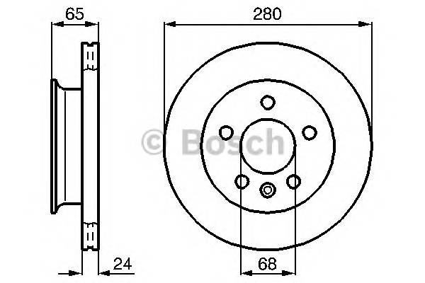 BOSCH 0 986 478 548 Тормозной диск