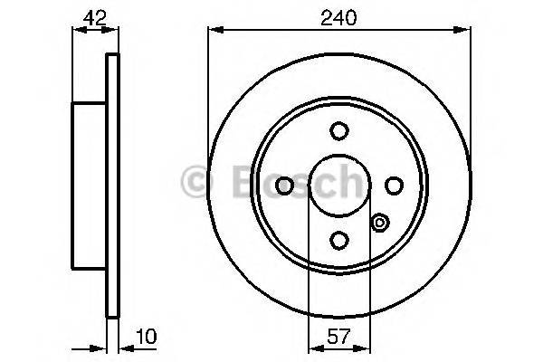 BOSCH 0 986 478 882 Тормозной диск