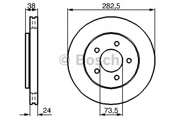 BOSCH 0 986 478 983 Тормозной диск