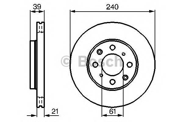 BOSCH 0 986 479 033 Тормозной диск