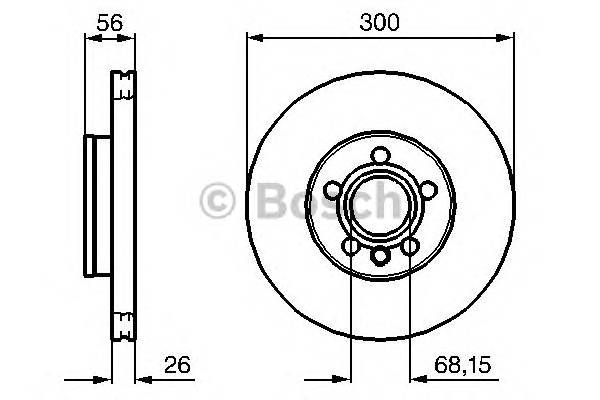 BOSCH 0 986 479 037 Гальмівний диск