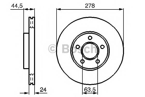 BOSCH 0 986 479 069 Тормозной диск