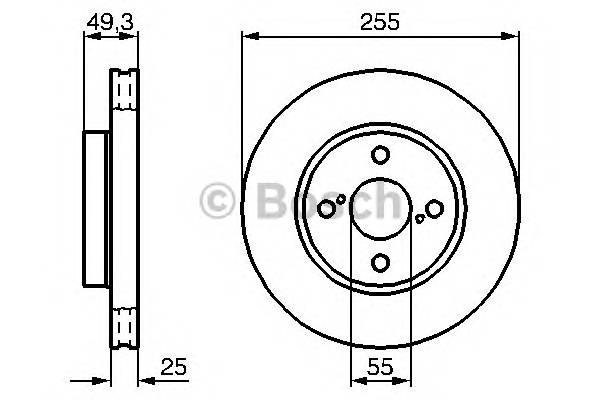 BOSCH 0 986 479 085 Гальмівний диск