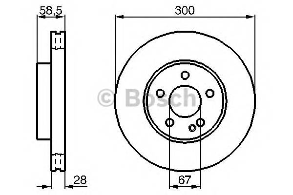 BOSCH 0 986 479 137 Тормозной диск