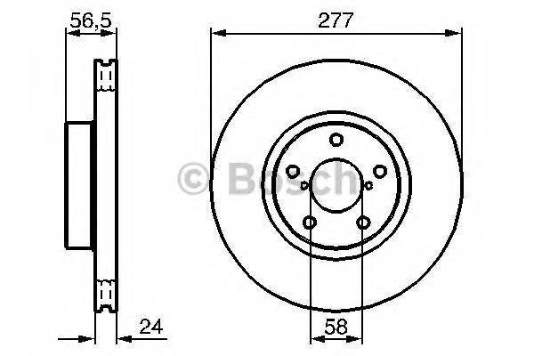 BOSCH 0 986 479 147 Гальмівний диск