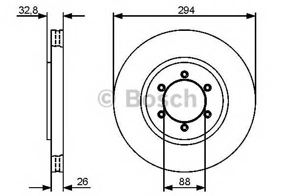 BOSCH 0 986 479 416 Тормозной диск