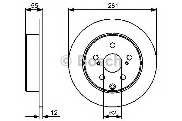 BOSCH 0 986 479 419 Гальмівний диск