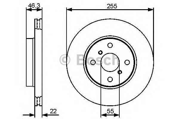 BOSCH 0 986 479 430 Гальмівний диск