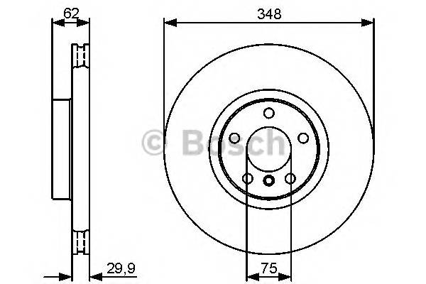 BOSCH 0 986 479 436 Гальмівний диск