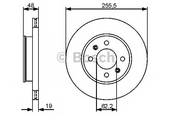 BOSCH 0 986 479 459 Тормозной диск