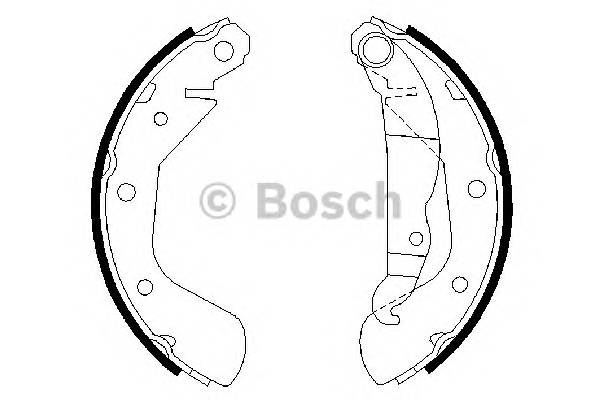 BOSCH 0 986 487 613 Комплект гальмівних колодок