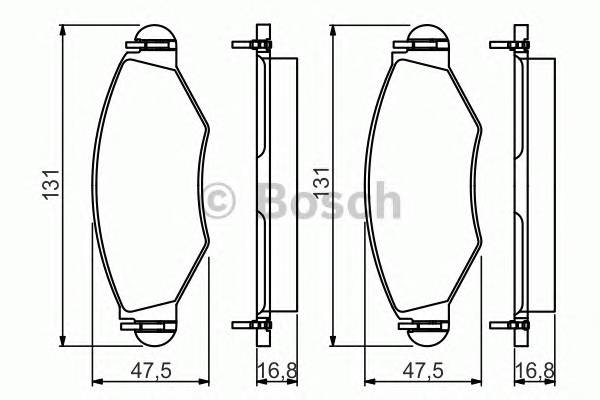 BOSCH 0986495244 Тормозные колодки