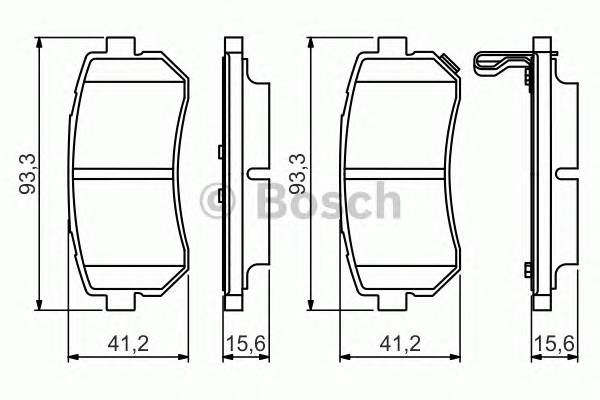 BOSCH 0986495354 Тормозные колодки