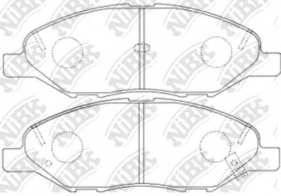 NiBK PN2452 Колодки тормозные