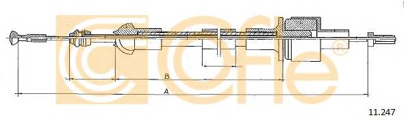 COFLE 11.247 Трос зчеплення