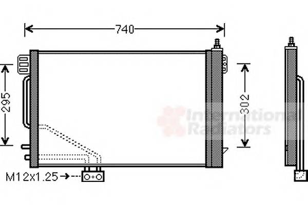 VAN WEZEL 30005200 Конденсатор, кондиционер