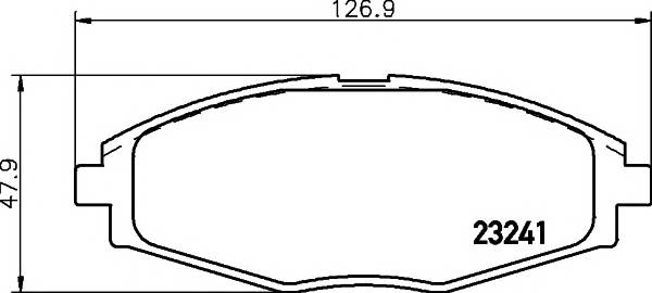 TEXTAR 2324102 Комплект гальмівних колодок,