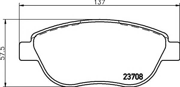 TEXTAR 2370803 Комплект гальмівних колодок,