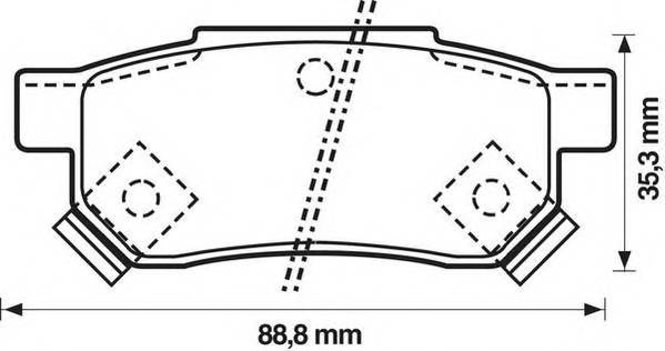 JURID 572136J Комплект гальмівних колодок,