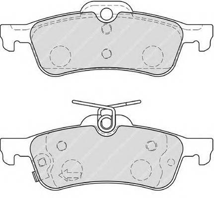 FERODO FDB4041 Комплект гальмівних колодок,