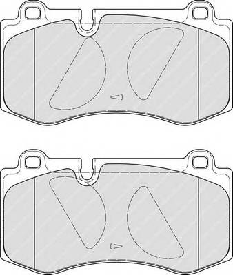 FERODO FDB4055 Комплект тормозных колодок,